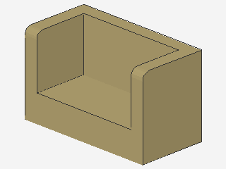 Lego Paneele 1 x 2 x 1 (23969) mit 2 Seiten