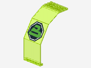 Lego Paneele 10 x 6 x 11 (2408) dekoriert