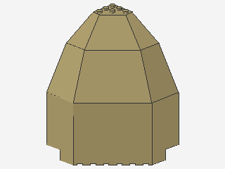 Lego Paneele 10 x 10 x 12 (2409) Viertelkuppel