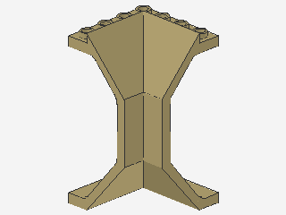 Lego Paneele 3 x 3 x 6 (2467) Ecke, konkav