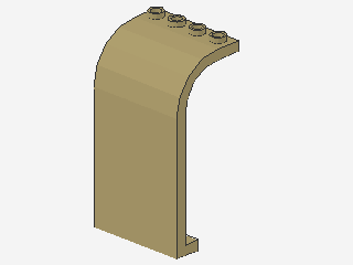Lego Paneele 3 x 4 x 6 (2571) Kurve, oben