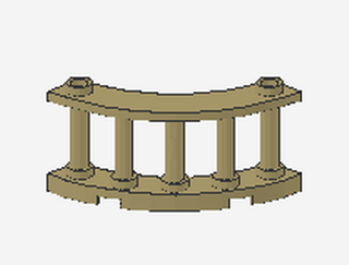 Lego Zaun 4 x 4 x 2 (30056) Viertelrund