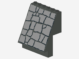 Lego Paneele 4 x 6 x 6 ((30156) Schräge, dekoriert