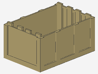 Lego Truhenunterteil 4 x 6 x 2 2/3 (4237)