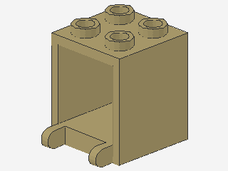 Lego Box 2 x 2 x 2 (4345) hohle Studs