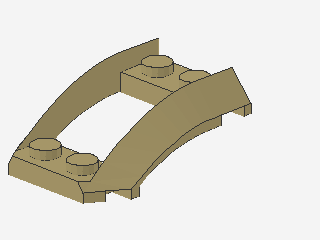 Lego Keil 4 x 3 (47755) offen und Ausschnitt