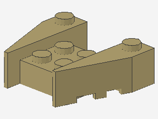 Lego Keil 3,5 x 4 (50373) mit Kerben