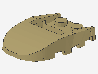 Lego Keil 4 x 3 (50948) Ausschnitt, 2 Studs
