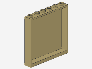 Lego Paneele 1 x 6 x 5 (59349)