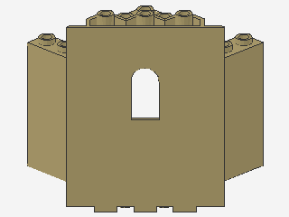 Lego Paneele 6 x 6 x 6 (6055) Ecke mit Fenster