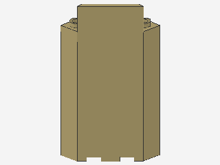 Lego Paneele 3 x 3 x 6 (87421) Eckmauer, ohne Vertiefung