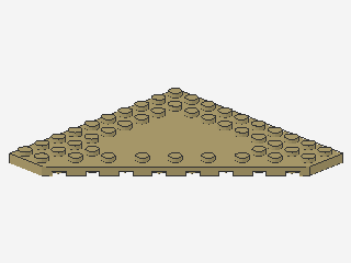 Lego Keilplatte 10 x 10 (92584) geschnittene Ecke