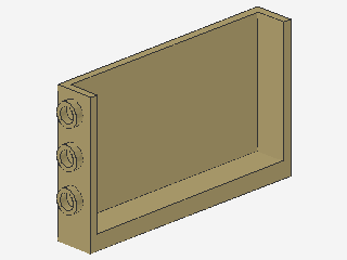 Lego Paneele 1 x 6 x 3 (98280) seitliche Studs