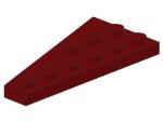 Lego Wedge Plate 6 x 3 (54383) right, dark red